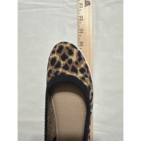 Aubrey Lynn Loafers Flats Amelia Skimmer Leopard Sweater Fabric Slip on 6.5 M - Picture 8 of 8